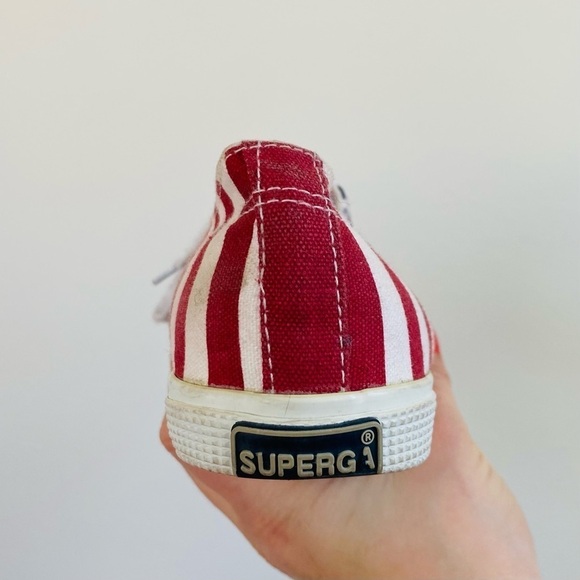 Superga Red & Blue USA Flag Low Top Sneakers Star Spangled Banner Lace up - Picture 4 of 8